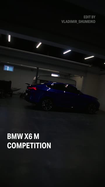 BMW X6M, ночь